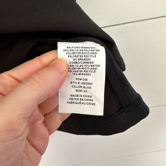 Jaanuu Women’s Plus Size 3X Black Performance V Neck Scrub Top New NWT - Picture 5 of 7